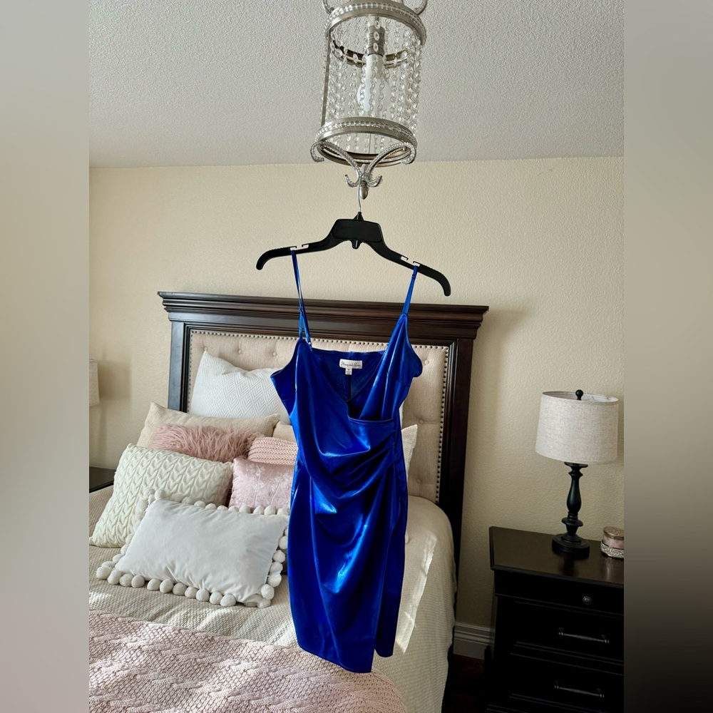 Blue Dress - graduation, prom, cocktail